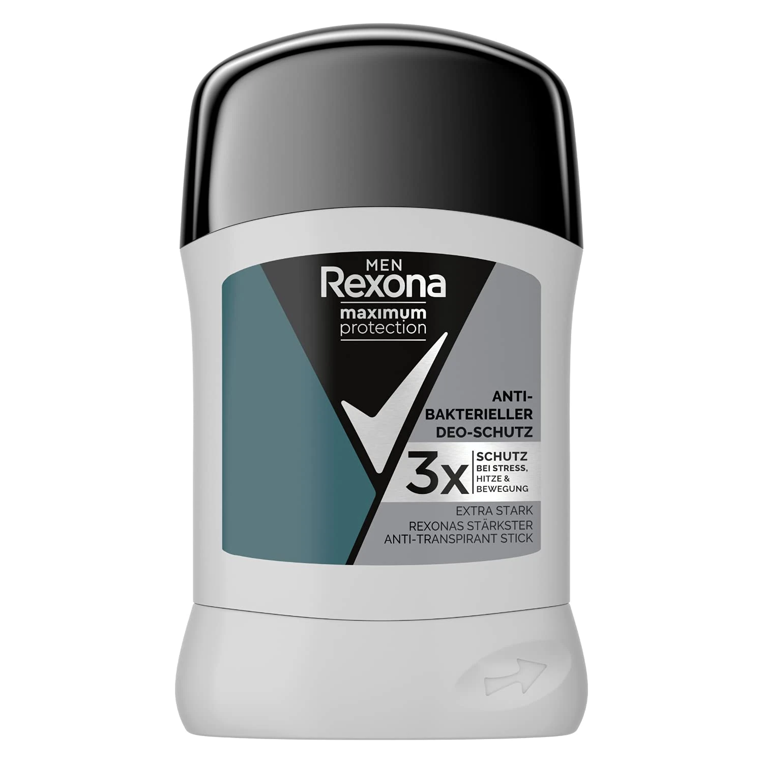 Rexona Men Maximum Protection Antiperspirant Deodorant Stick Antibacterial Deodorant with 3x Protection Against Strong Sweating and Body Odour 6x 50 ml