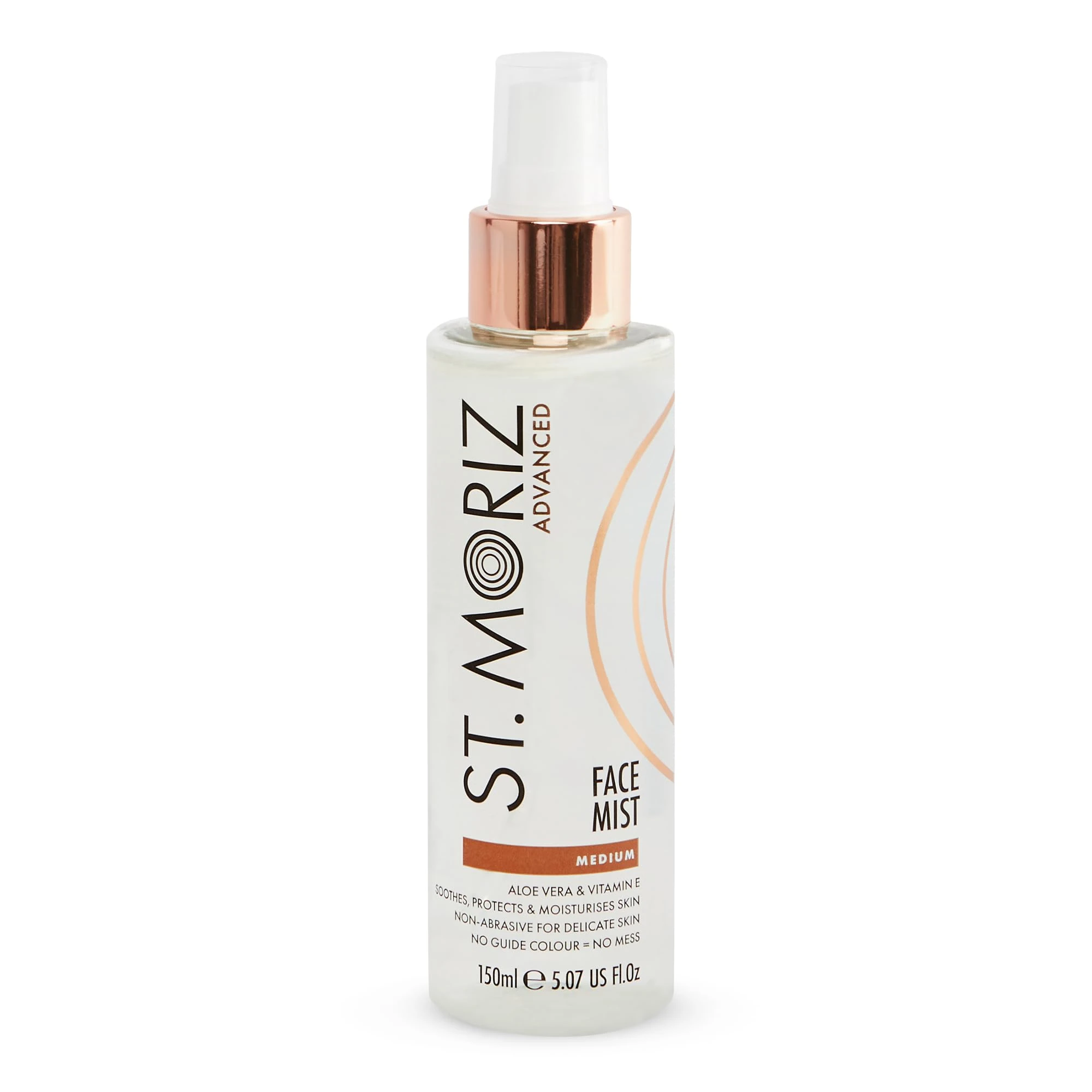 St Moriz Advanced Instant Tanning Face Mist with Aloe Vera & Vitamin E, Fast Drying Vegan Fake Tan, Medium (150ml)