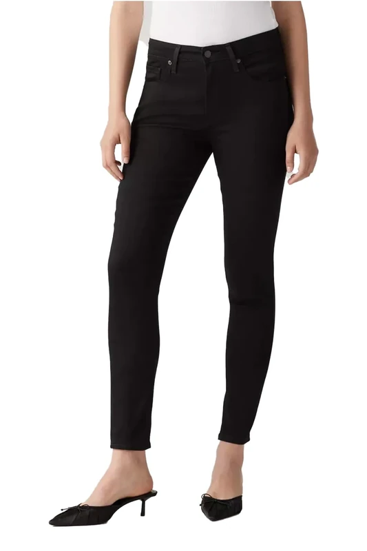 Levi's Womens 721 High Rise Skinny Jeans Jean Pants, Black (0024), 27W/ 30L - Image 1