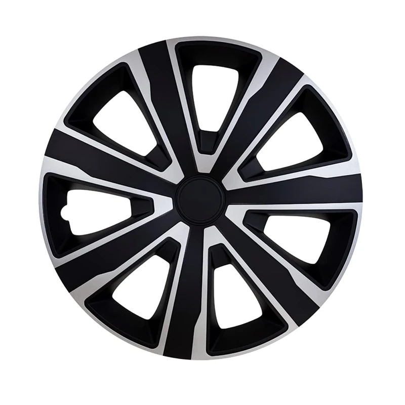 AutoStyle Set of 4 wheel covers Tenzo 14-inch silver/black