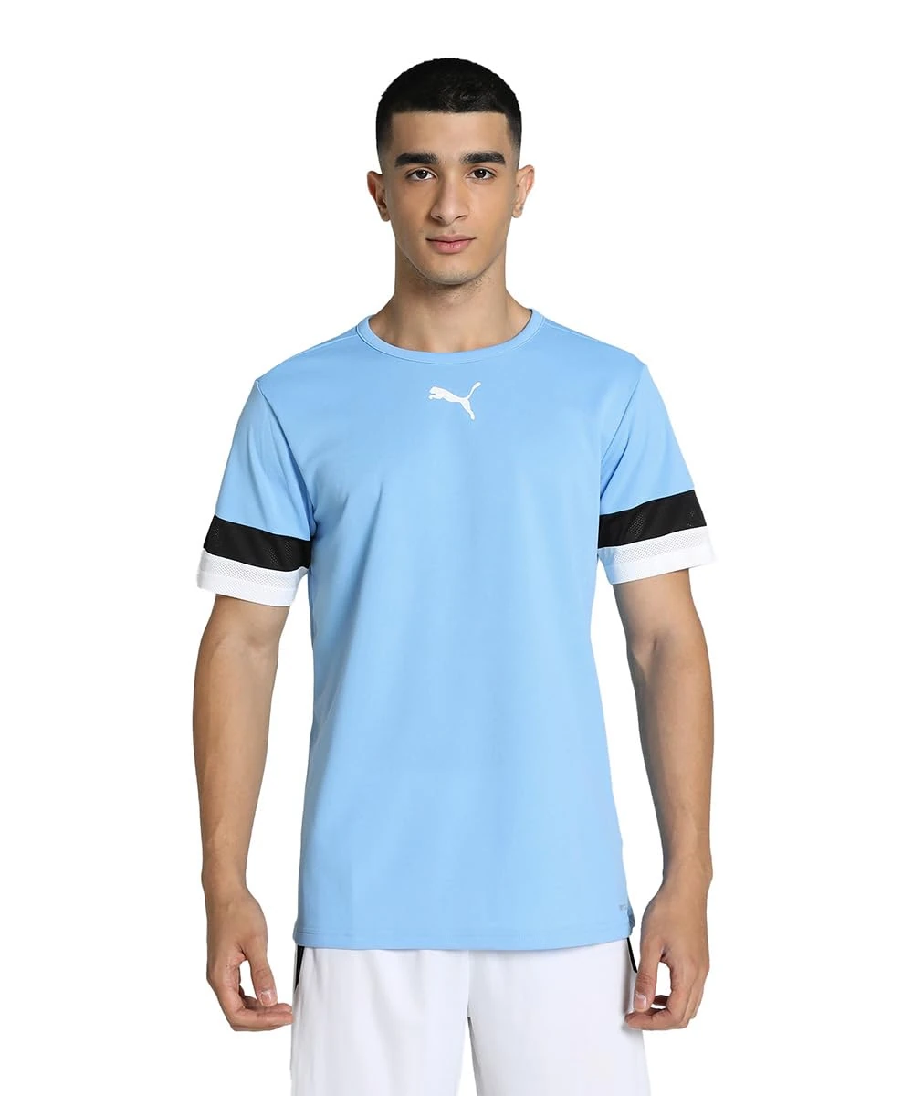 PUMA Football teamRise Men's Jersey Light Blue Black Wh