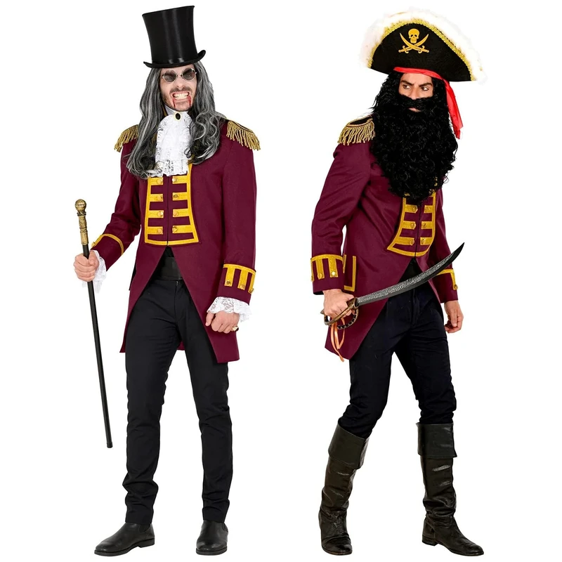 Widmann - Costume Parade Tailcoat, Gothic, Pirate, Rock Star, Circus Director, Guard Uniform, Theme Party, Carnival