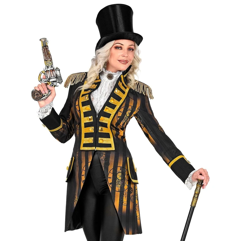 W WIDMANN MILANO Party Fashion - Steampunk Parade Tailcoat, Guard Uniform, Timepunk, Spacepunk, Costume