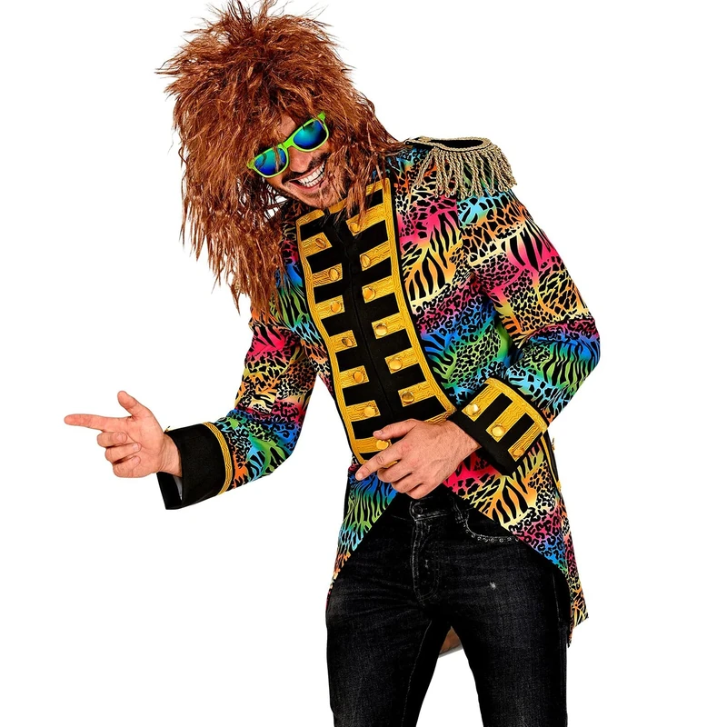 W WIDMANN MILANO Party Fashion - 80s Style Parade Tailcoat, Guard Uniform, Animal Print, Circus Director, Rock Star, Costume