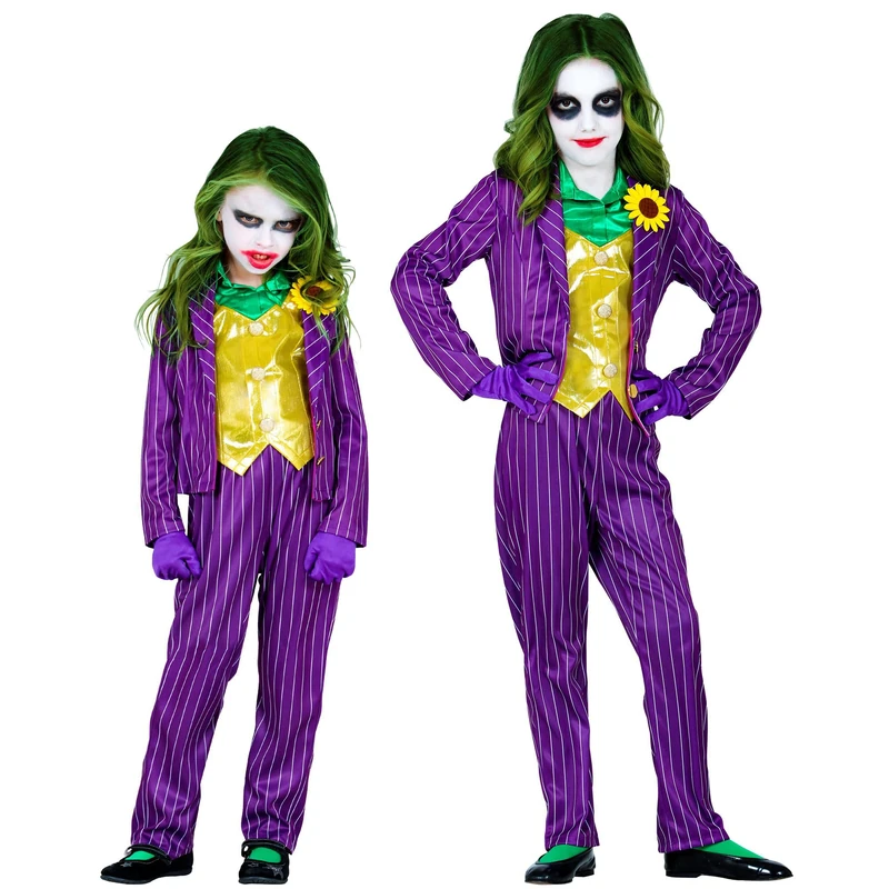 W WIDMANN MILANO Party Fashion - Children's Evil Clown Joker Psycho Killer Halloween Costume