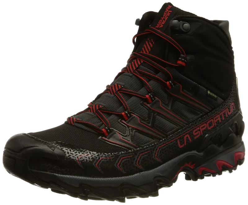 LA SPORTIVA Men's Katana Climbing Shoes Boulder Shoes, black red, 12.5 UK