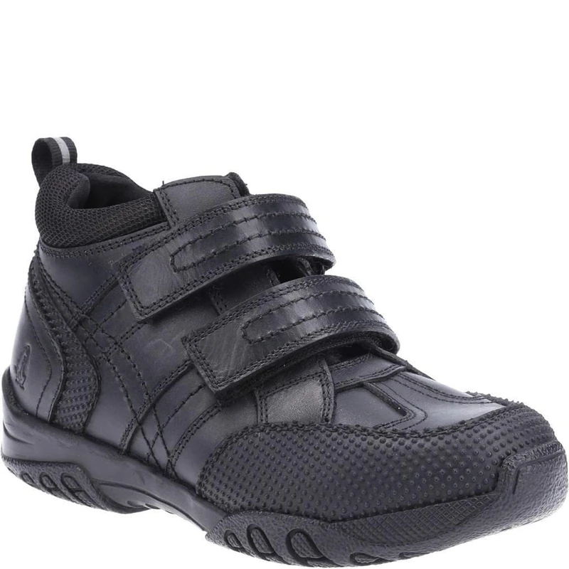 Hush Puppies Boys Jezza Junior Sneaker, Black, 2 UK