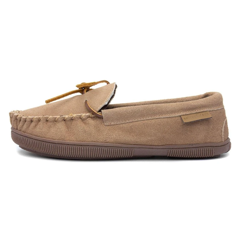 Hush Puppies Ace Mens Moccasin & Full Slippers Tan 8 UK
