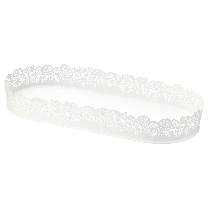 Ikea Samverka Candle Dish Oval White 503.887.20 Size 13 ¾x6