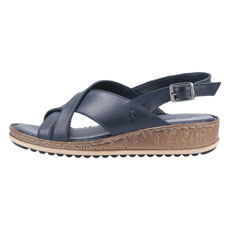 Hush Puppies Elena Womens Wedge Sandals Navy 8 UK