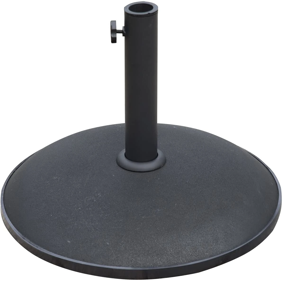 Ram® 10kg Concrete Round Umbrella Parasol Base Weight Stand Patio Outdoor Black Diameter 45 cm