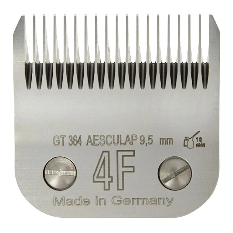Kerbl GT364 SnapOn Aesculap Shaving Heads, 4F Shaving Head, 9.5 mm Cutting Length, Pack of 50