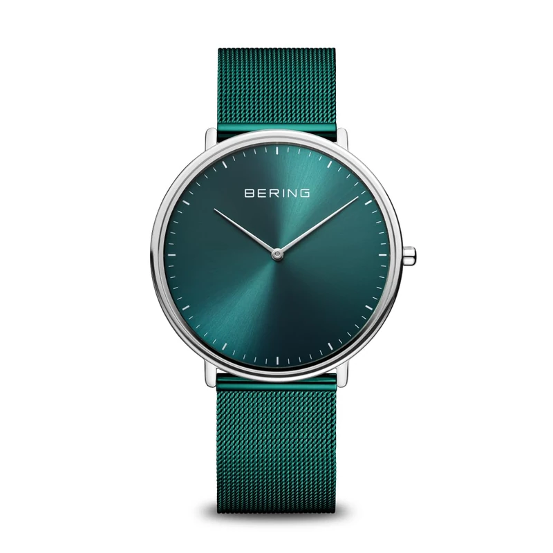 BERING Analogue Quartz Watch with Stainless Steel Milanese Strap 15739-808, Bracelet
