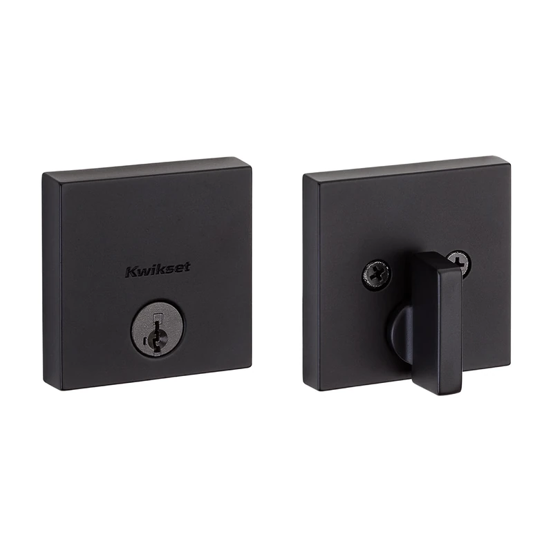 Kwikset 92580-030 Downtown deadbolt, Matte Black