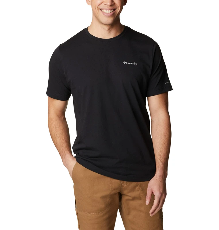Columbia Men's Thistletown Hills Short Sleeve Hiking Shirt, Black, 5X Tall
