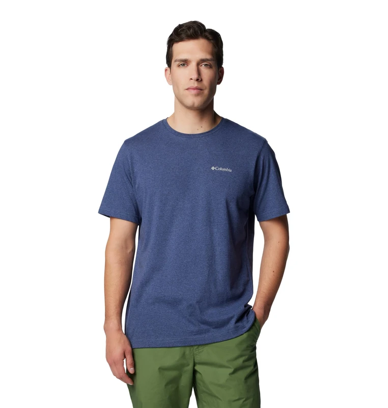 Columbia Men's Thistletown Hills Short Sleeve Hiking Shirt, Dark Mountain Heather, 3X