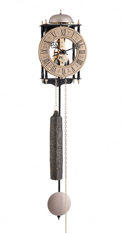 Hermle Wall Clock, Wrought Iron, rosé, 62cm x 15cm x 10cm - Image 1