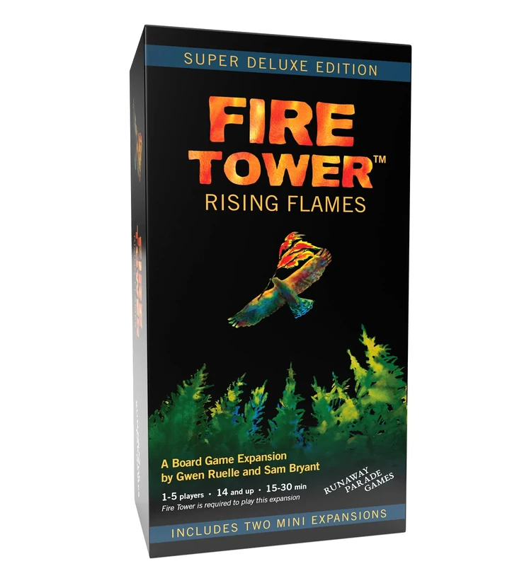 Runaway Parade Games Fire Tower Rising Flames Board Game Expansion (Deluxe with 2 Mini Expansions): Fight Fire with Fire