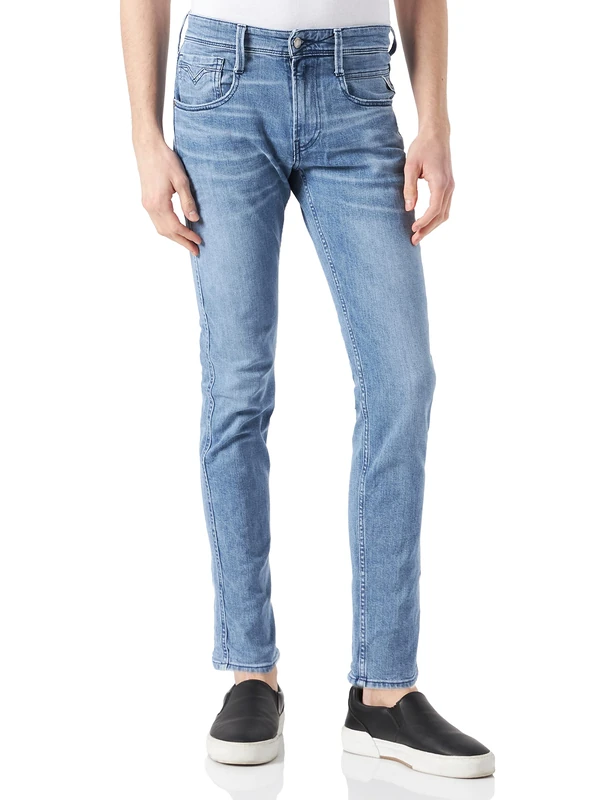 Replay Men's Anbass Jeans, 10 Light Blue, 3034 - Image 1