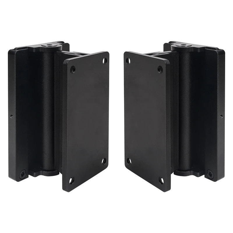 Sound Town 2-Pack Universal Speaker Wall Mount Brackets with Angle Adjustment, 4.25" x 2" Mounting Template, Black (CWB-1A-PAIR)