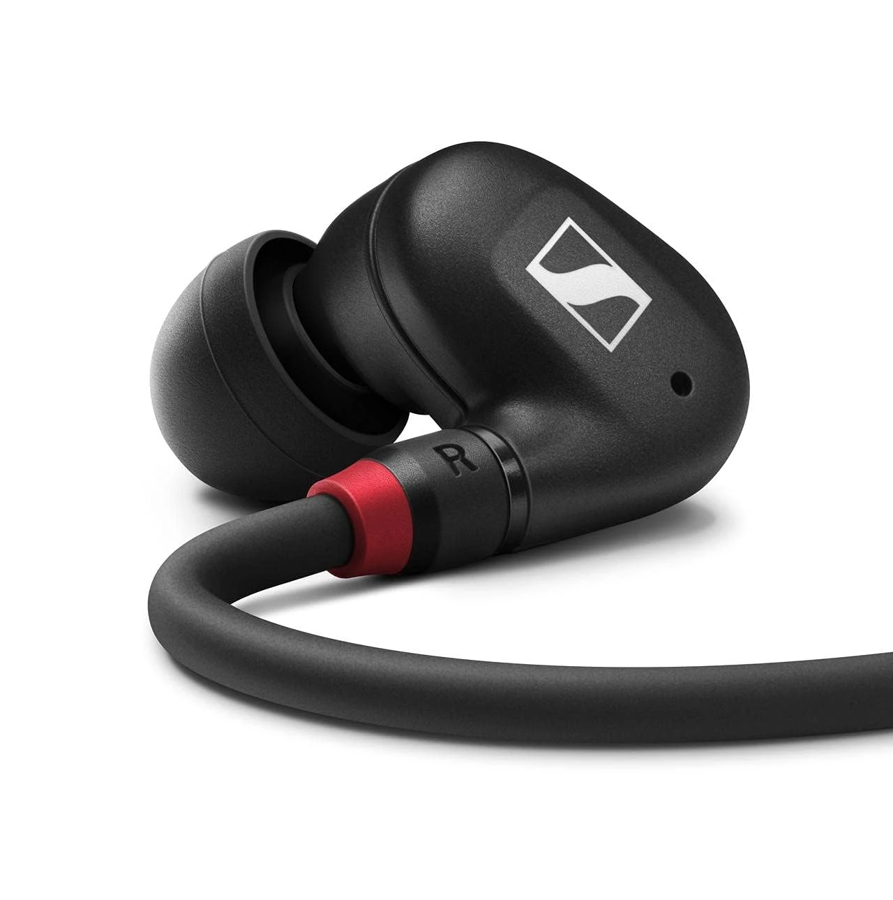 Sennheiser IE 100 PRO BLACK In-Ear Monitors | Dynamic 10mm Broadband Transducer for Powerful, Precise Monitoring | 1.3M Cable & S/M/L Silcone Adaptors Included | Black (508940)