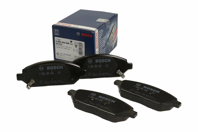 Bosch BP2359 - Brake Pads Car Front Axle - Bosch Quality - Reduced Noise and Dust - ECE-R90 Certified - Copper-Free - 1 Set of 4 Pads