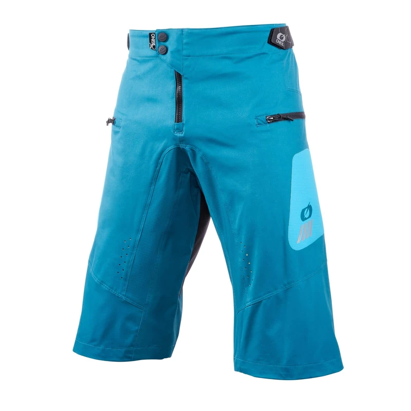O'NEAL Short Cycling Shorts MTB Mountain Bike DH Downhill FR Freeride Durable Mesh Material, Stretch Inserts Element FR Shorts Hybrid V.22 Adult Petrol Blue Size 32/48