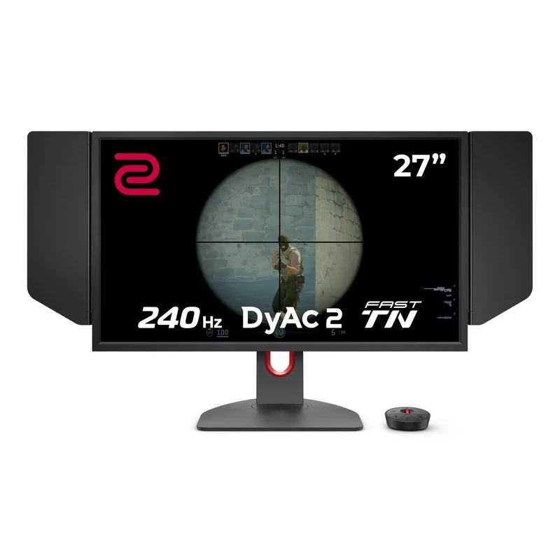 BenQ ZOWIE XL2746K eSports Gaming Monitor, 27 inch, 240 Hz, 0.5ms, DyAc+, XL Setting to Share, S switch, Shielding Hood