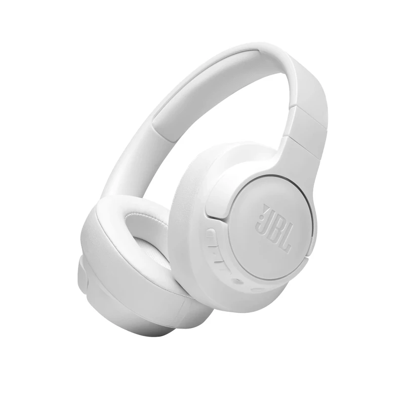 JBL Tune 710 BT Wired and Wireless Over-Ear Headphones with Built-In Microphone, Multi-Point Connection and Hands-Free Controls, White