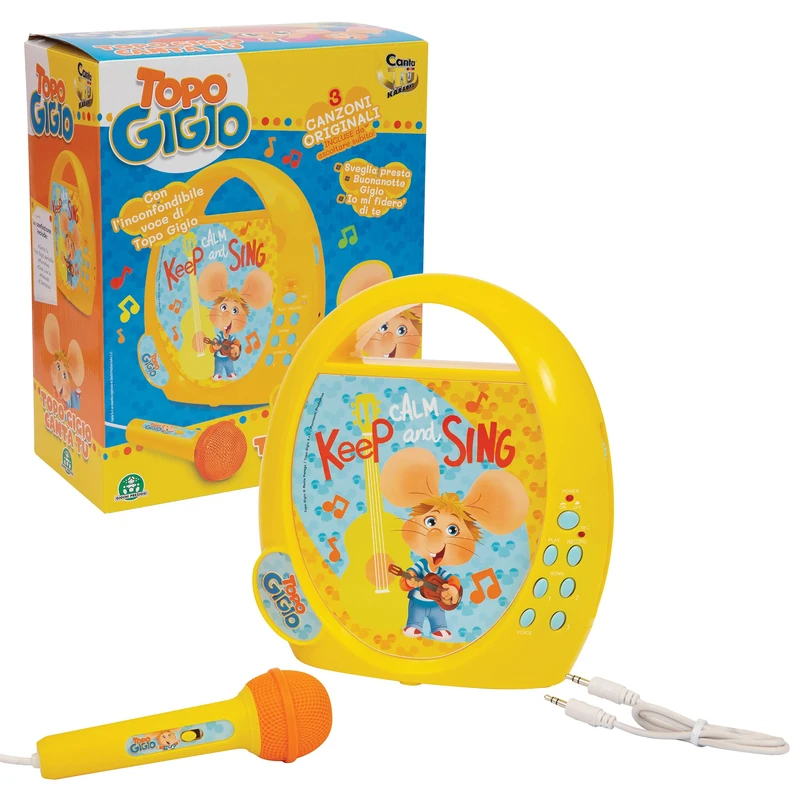 Sing You, Everywhere with Mouse Gigio and Its 3 Original Songs Included and His Unmistakable Voice, with Record and Listen Function, Giochi Preziosi, TPG27000