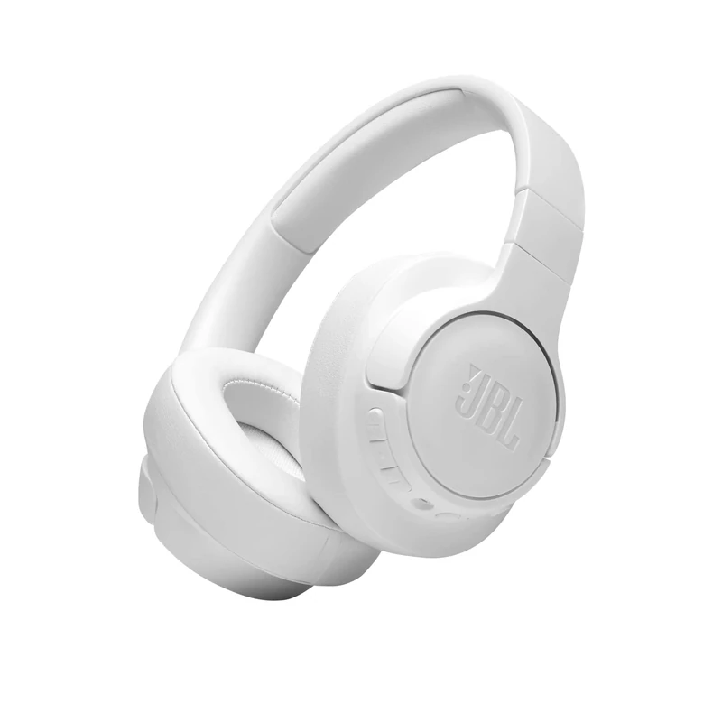 JBL Tune 760 NC Wired and Wireless Over-Ear Headphones with Built-In Microphone, Active Noise-Cancelling and Hands-Free Controls, White