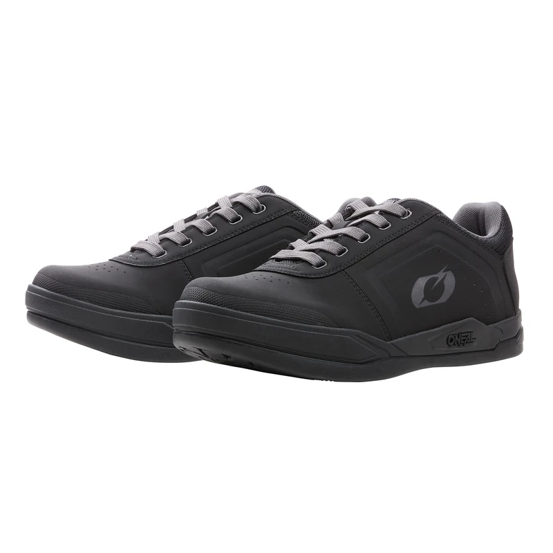 O'NEAL | Mountain Bike Shoes | MTB Downhill Freeride | Vegan | SPD Pedal Plate Compatible, Upper: Durable and Lightweight PU, Breathable | Pinned SPD V.22 Shoe | Adult | Black Grey | 47