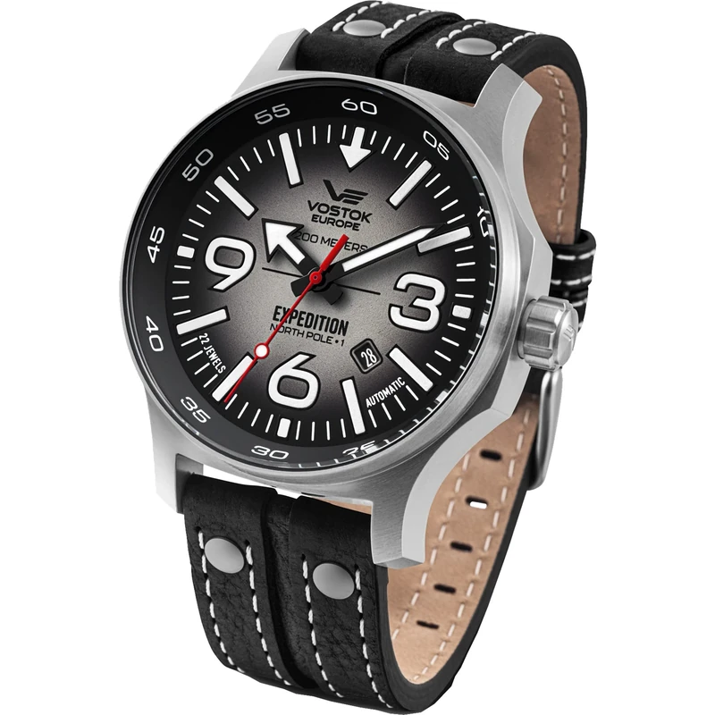 Vostok Europe Expedition North Pole 1 Mens Analogue Automatic Watch with Leather Bracelet YN55-595A639