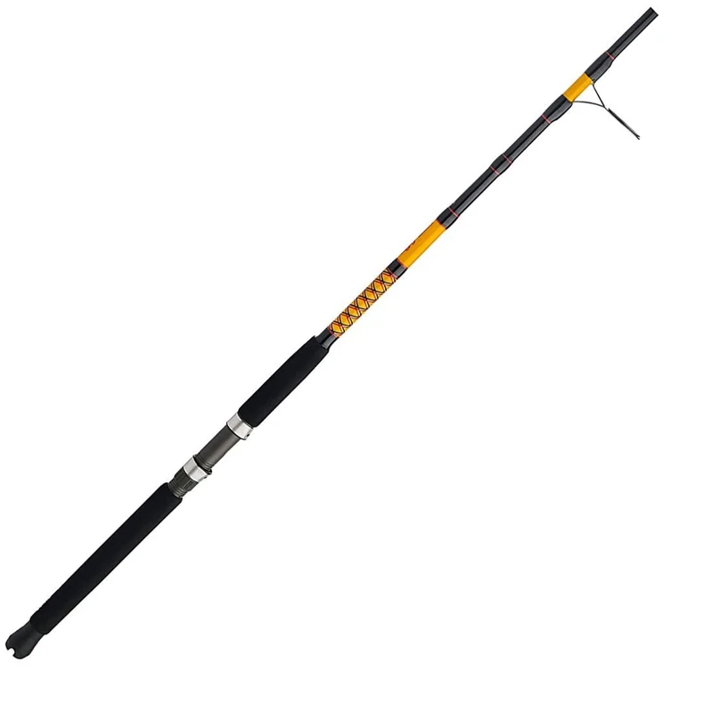 Ugly Stik Bigwater Spinning Fishing Rod,Black/Red/Yellow
