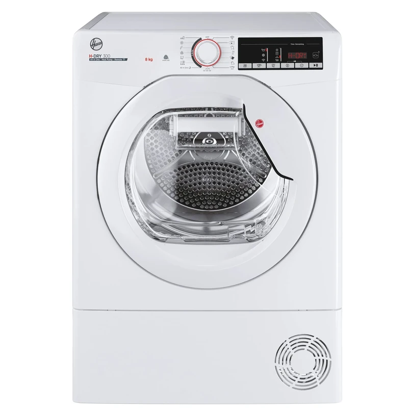 Hoover HLE H8A2TE-S 8kg Heat Pump Dryer - Smart NFC & AquaVision Tank