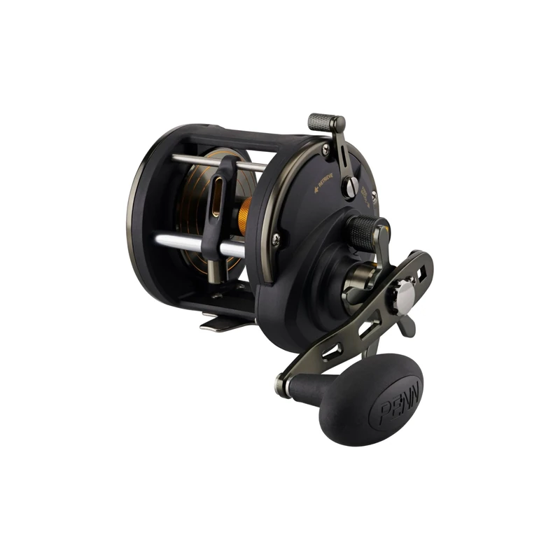PENN Squall II Level Wind Fishing Reel, Conventional Reels, Saltwaater, Offshore Fishing, Unisex, Black Gold, 30, Star Drag