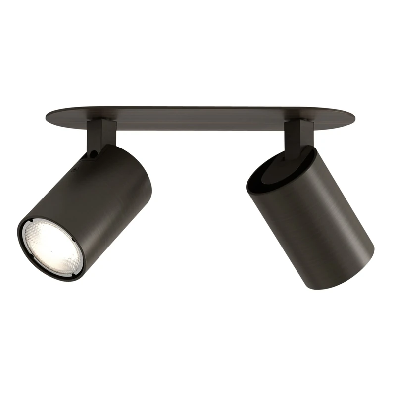 Astro Ascoli Twin Recessed Indoor Spotlight (Bronze), GU10 Lamp, Designed in Britain - 1286098-3 Years Guarantee