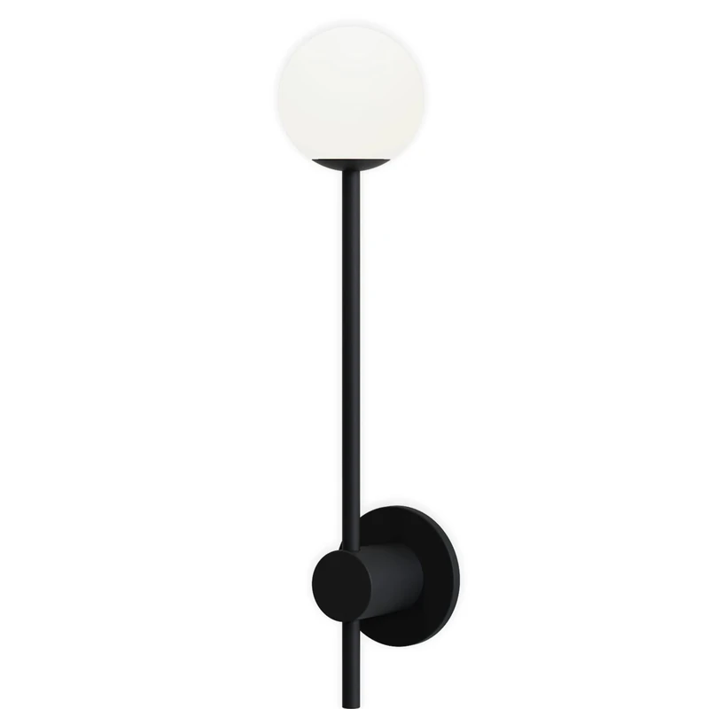 Astro Orb Single Wall Light - Matt Black, IP44, G9, 3yr Guarantee