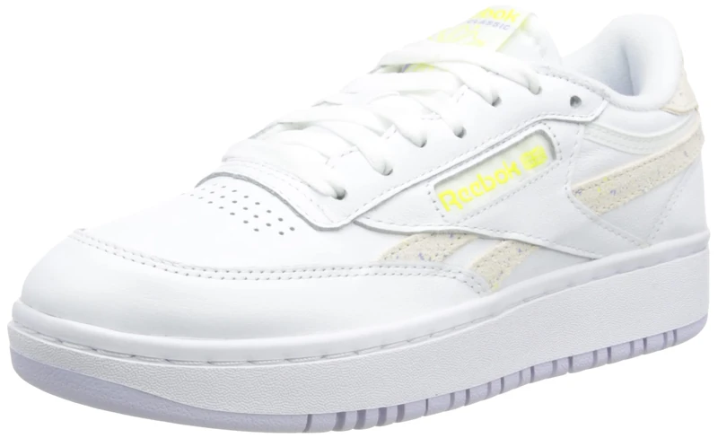 Reebok Women's Club Double Tennis Foundation Sneaker Shoes, White, 4.5