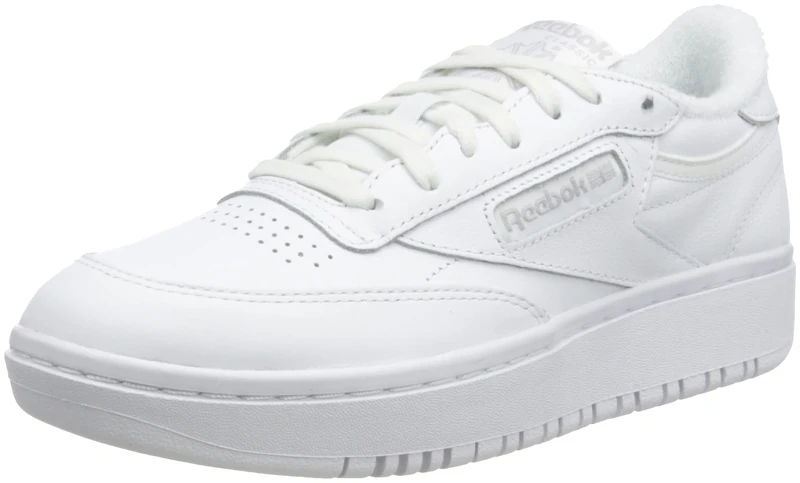 Reebok Women's Club Double Tennis Sneaker Shoes, White, 3