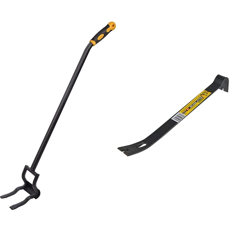 Roughneck ROU64640 Easy Use Demolition and Lifting Bar Useful for Wooden Pallets & ROU64496 Alloy Steel Utility Bar 457mm (18in)