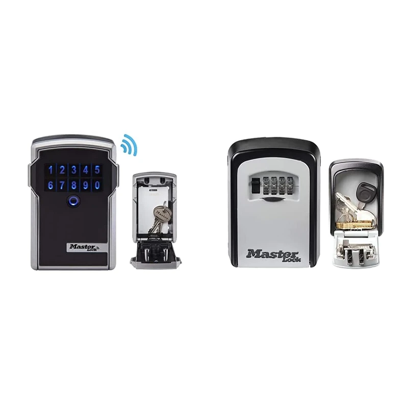 Master Lock Connected Key Safe [Wall Mounted] - 5441EURD - Select Access Smart Key Lock Box & Key Safe [Medium size] [Wall mounted] [Outdoor] [Exist in 2 colors] - 5401EURD - Key Lock Box