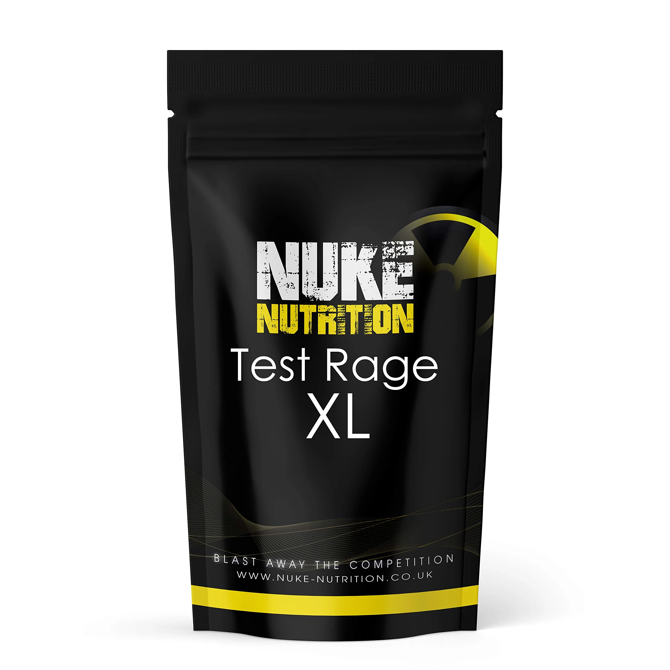 Nuke Nutrition Test Rage XL Testosterone Booster for Men | 365 Capsules | Anabolic Supplement to Enhance Male Testosterone Levels | Boost Lean Physique, Muscle Growth & Strength | Vegan & Easy Swallow