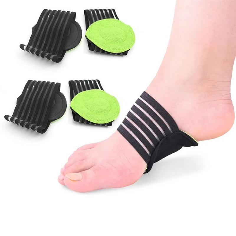 Voarge 2 Pairs Extra Thick Cushioned Compression Arch Support with More Padded Comfort for Plantar Fasciitis, Fallen Arches, Heel Spurs, Flat and Achy Feet Problems