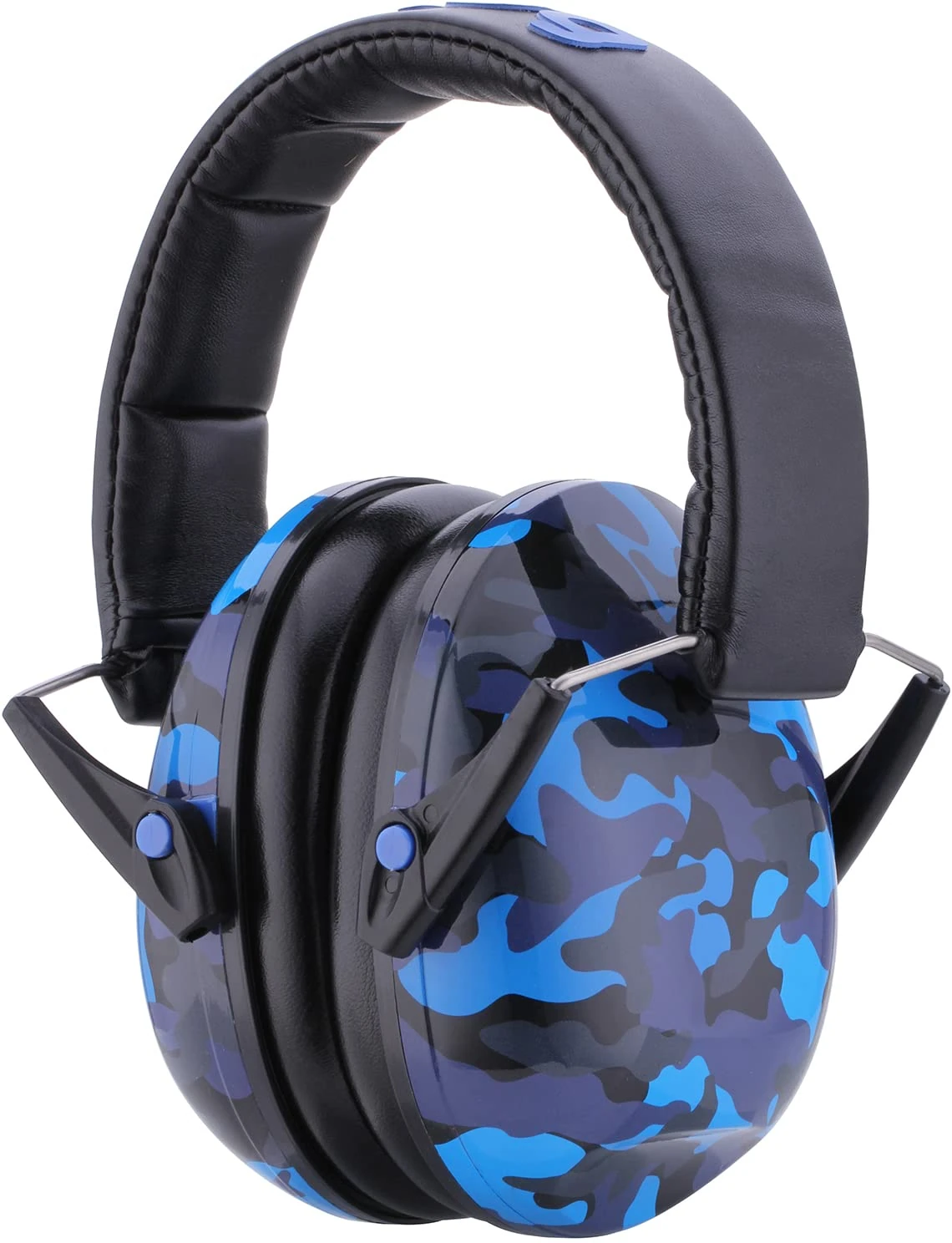 Snug Kids Ear Defenders - Noise Cancelling Headphones Protectors for Children, Toddlers and Baby (Camo - Blue)