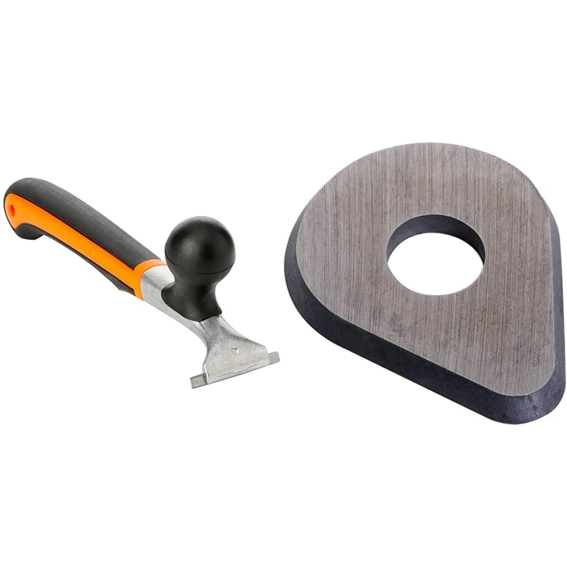 Bahco 665 Carbide Edged H/Duty Paint Scraper & 625-Pear Carbide Edged Scraper Blade