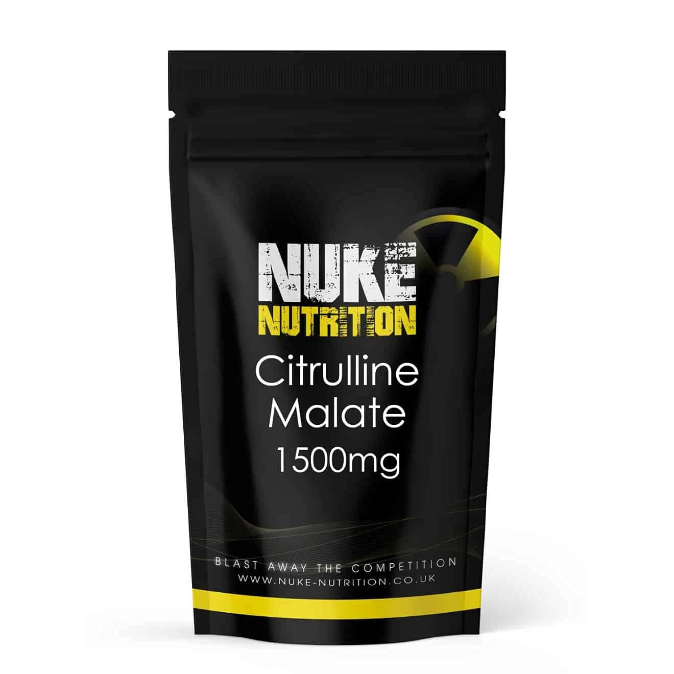 Nuke Nutrition L Citrulline Malate Capsules | 365 Capsules | High Strength 1500mg Dose Supplement | Boost Circulation, Performance & Muscle Recovery | 100% Natural, Preservative & Filler Free | Vegan