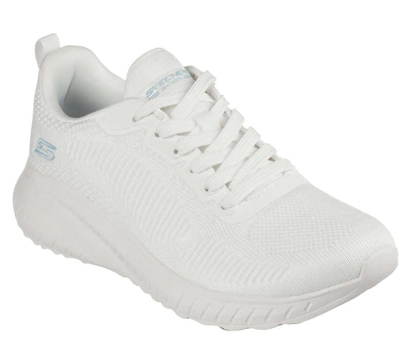 Skechers BOBS Squad Chaos FACE Off Women's Knit Sneaker - White