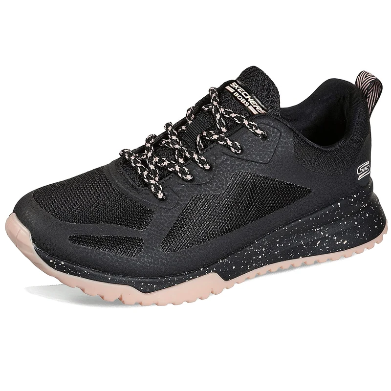 Skechers Women's Bobs Squad 3 Star Flight Sneaker, Black Hot Melt/Mesh, 4 UK