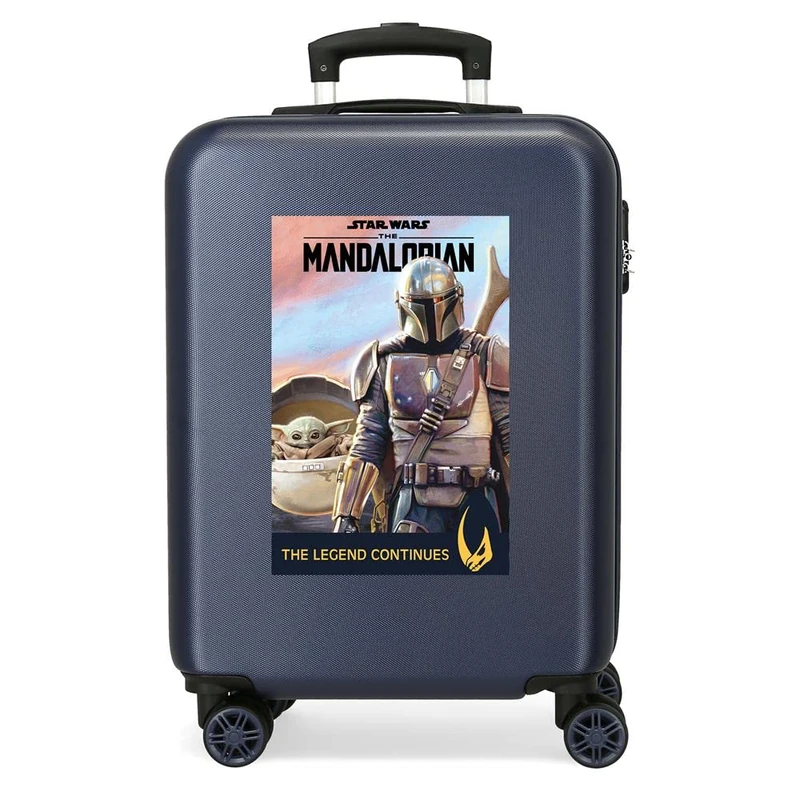 Star Wars Legend Continues, Cabin Luggage, Blue 38 x 55 x 20 cm, Rigid ABS Lateral Combination Lock 34 L, 2 Kg, 4 Double Wheels Hand Luggage